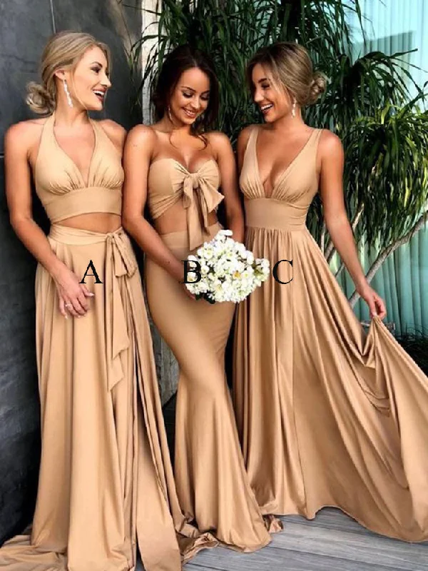 Elegant Long Bridesmaid Dresses for Wedding Party