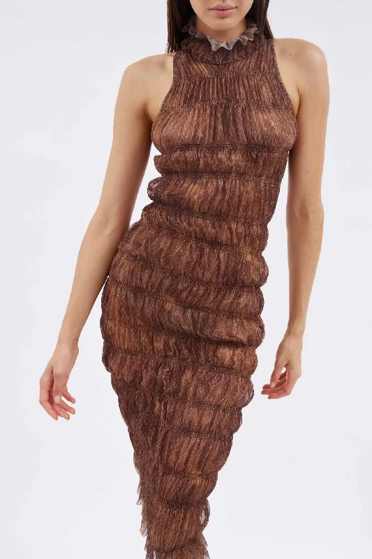 Body Brown Midi Dress