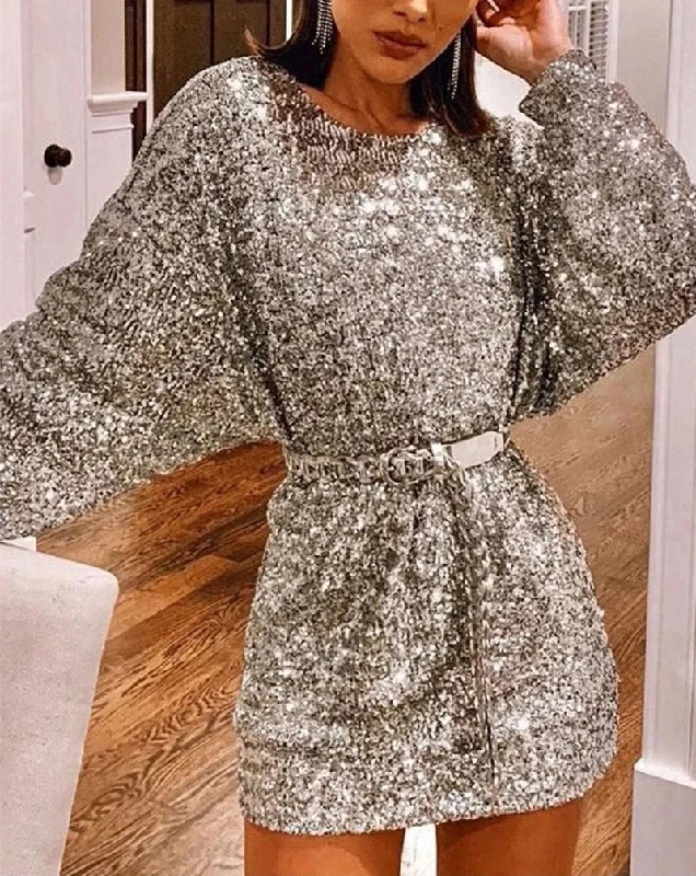 Leora Sequin Mini Dress