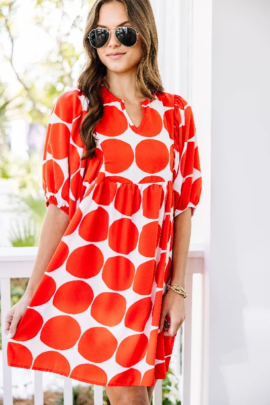 On My Mind Red Polka Dot Dress