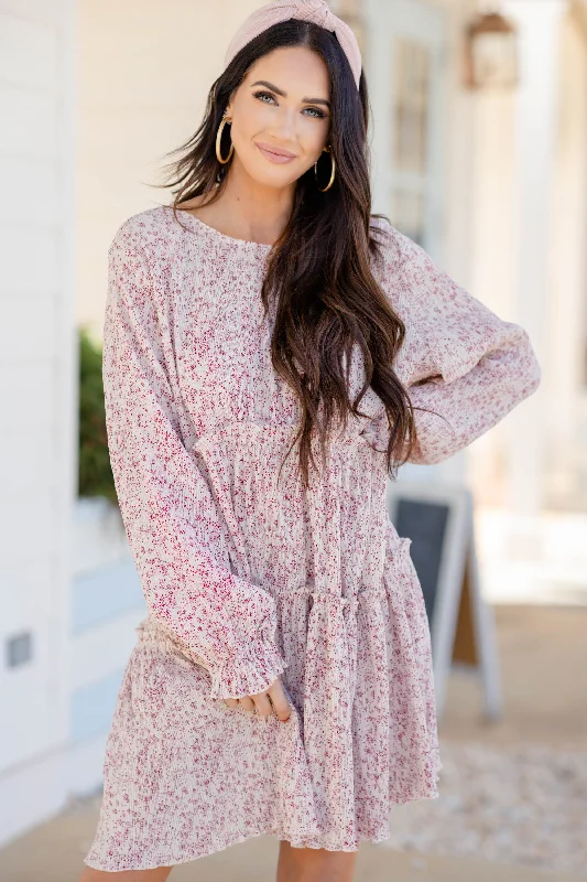 Sweet Reputation Ivory White Ditsy Floral Dress