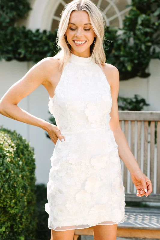 Today's The Day White Floral Dress