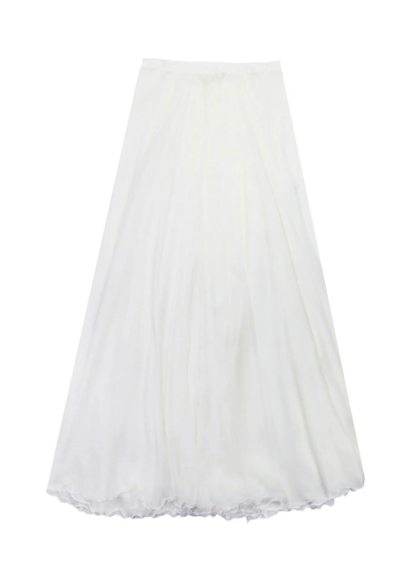 WHITE LONG TULLE NOAH SKIRT