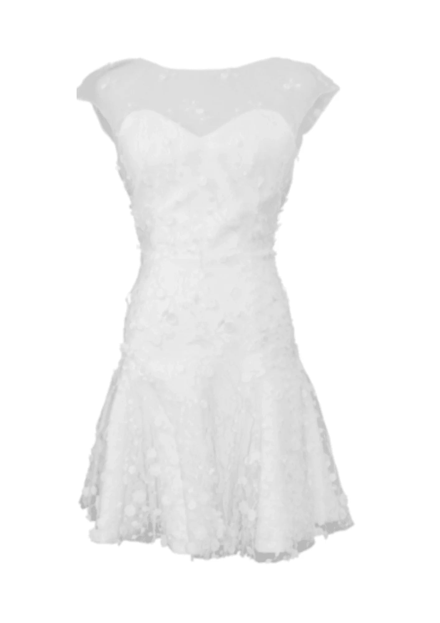 WHITE SHORT WEDDING DRESS