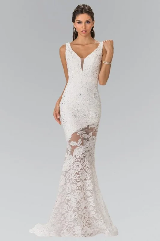 Elizabeth K Bridal - GL2249 Sleeveless Lace Long Dress