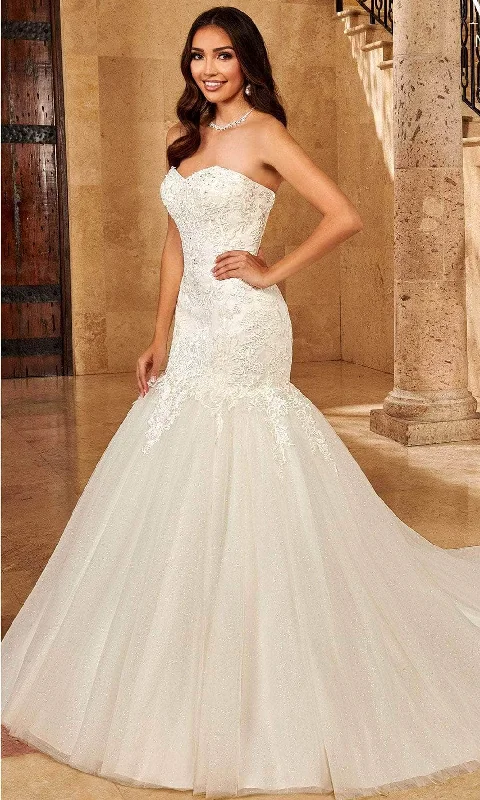 Mary's Bridal MB2125 - Strapless Sweetheart Neck Wedding Gown