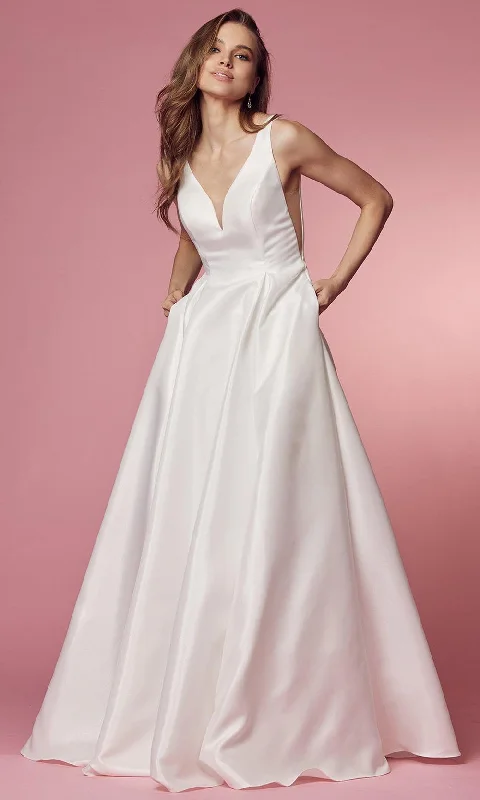 Nox Anabel Bridal E156PW - Sleeveless Bridal Dress