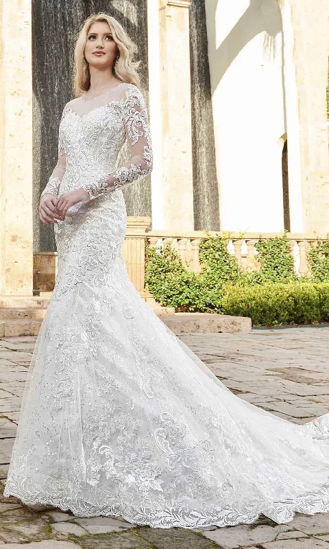 Rachel Allan - Embroidered Illusion Jewel Bridal Gown M792