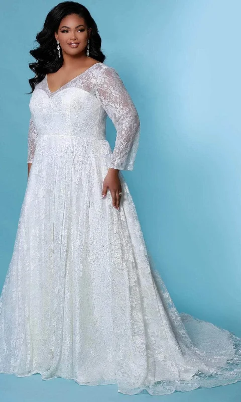 Sydney's Closet Bridal - SC5261 Long Sleeve Lace Bridal Gown