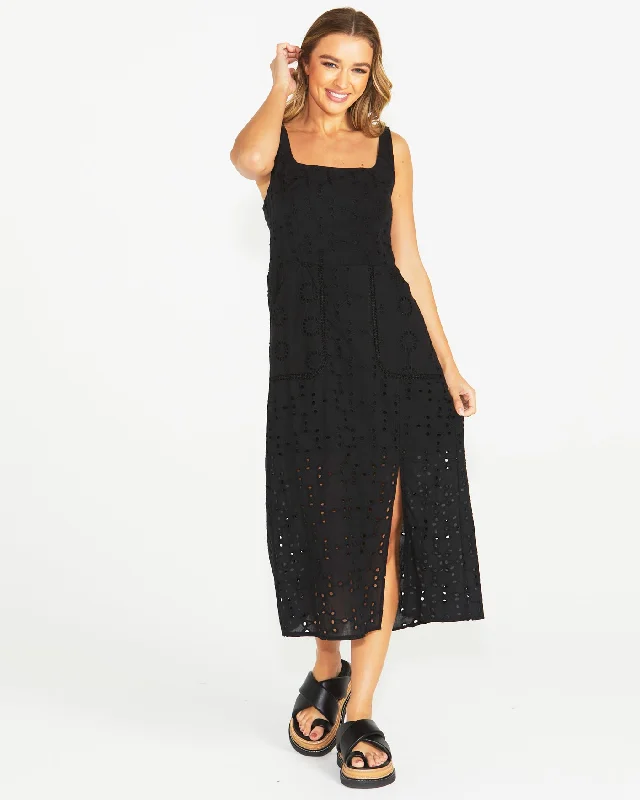 Sass Kirby Midi Dress Black