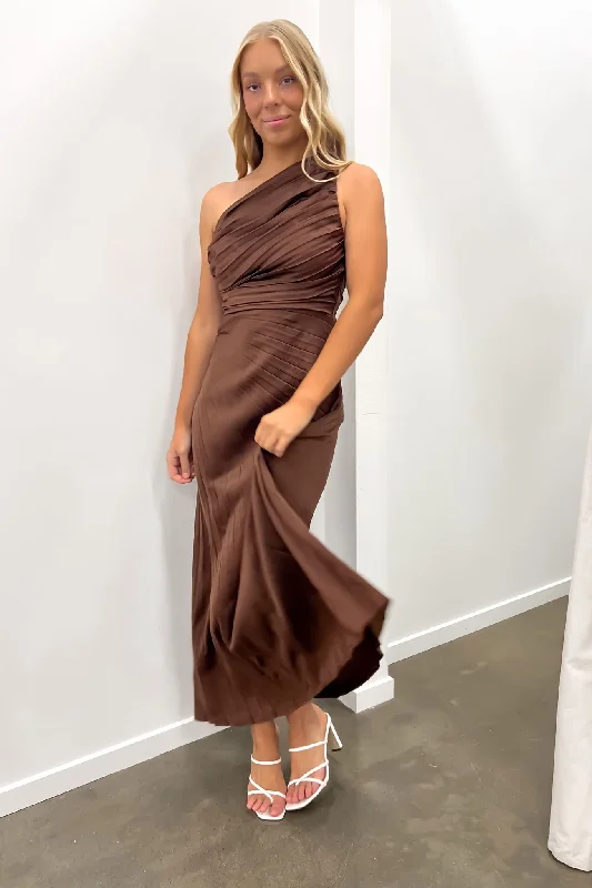 Caralee Midi Dress Chocolate