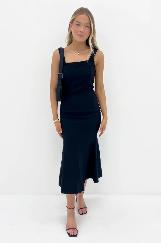 Katelyn Midi Dress Black